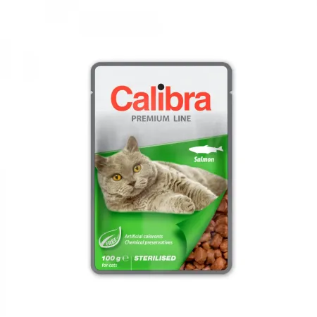Calibra Cat Premium Sterilised Łosoś 100g